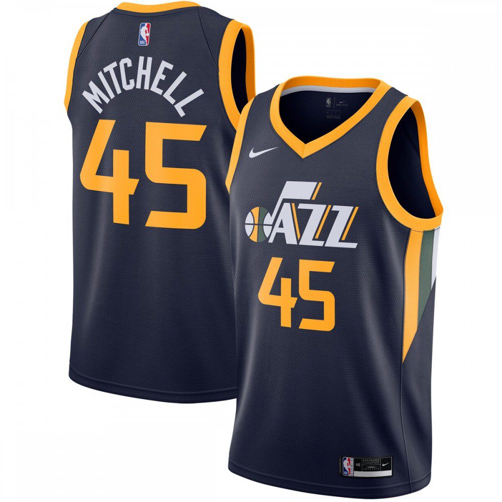 Donovan Mitchell Utah Jazz 2020/21 Swingman Jersey - Navy - Icon Edition-Pro Kit Vault | Brand New 26/27 Sports Jerseys
